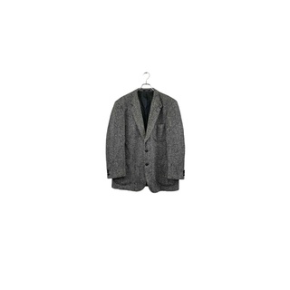 DAKS gray wool jacket ダックス テーラードジャケット ウール 総柄 グレー系 サイズ100AB7 メンズ ヴィンテージ 8(テーラードジャケット)