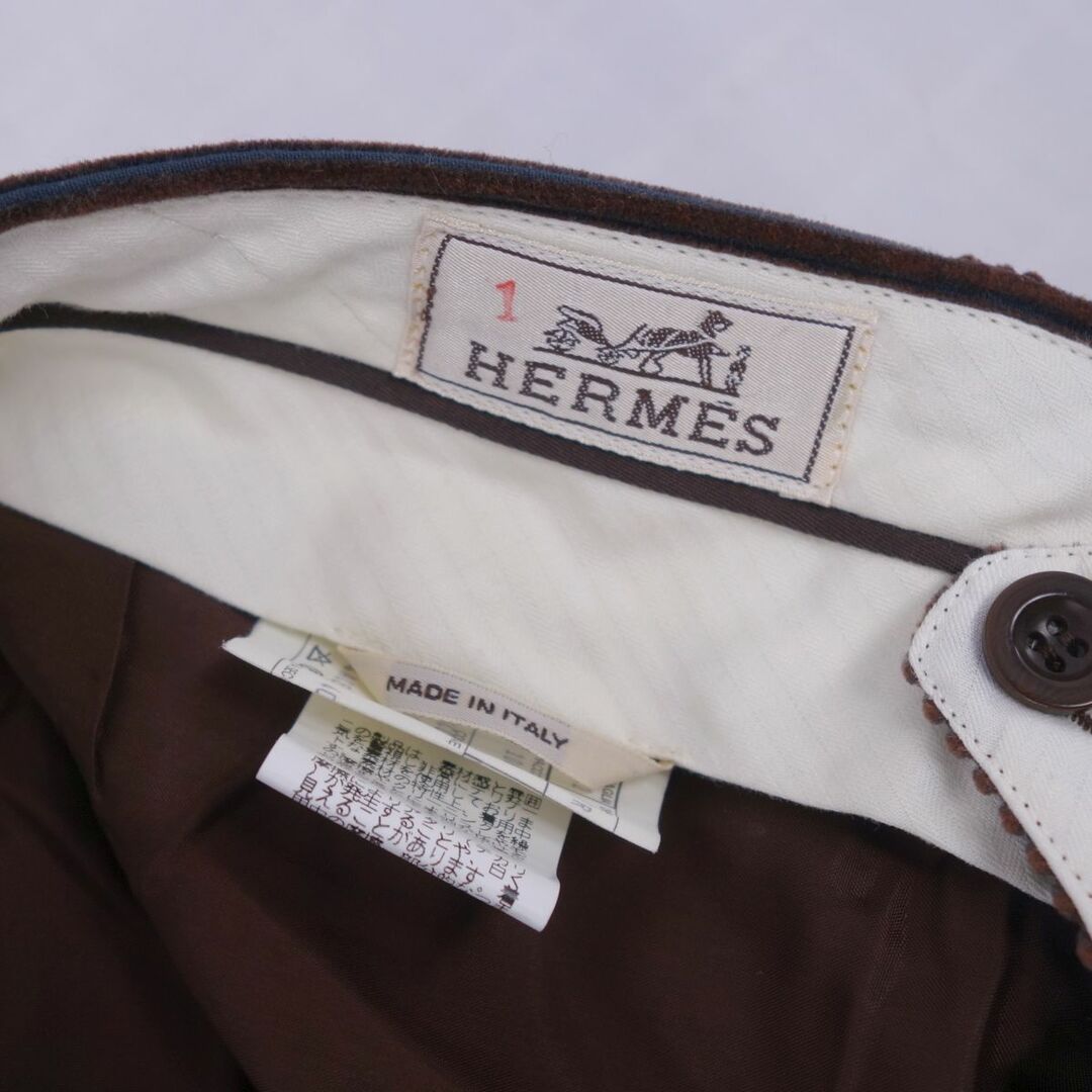 Hermes(エルメス)の未使用 エルメス HERMES パンツ ロングパンツ コーデュロイパンツ コットン ボトムス メンズ 42(M相当) ブラウン メンズのパンツ(その他)の商品写真