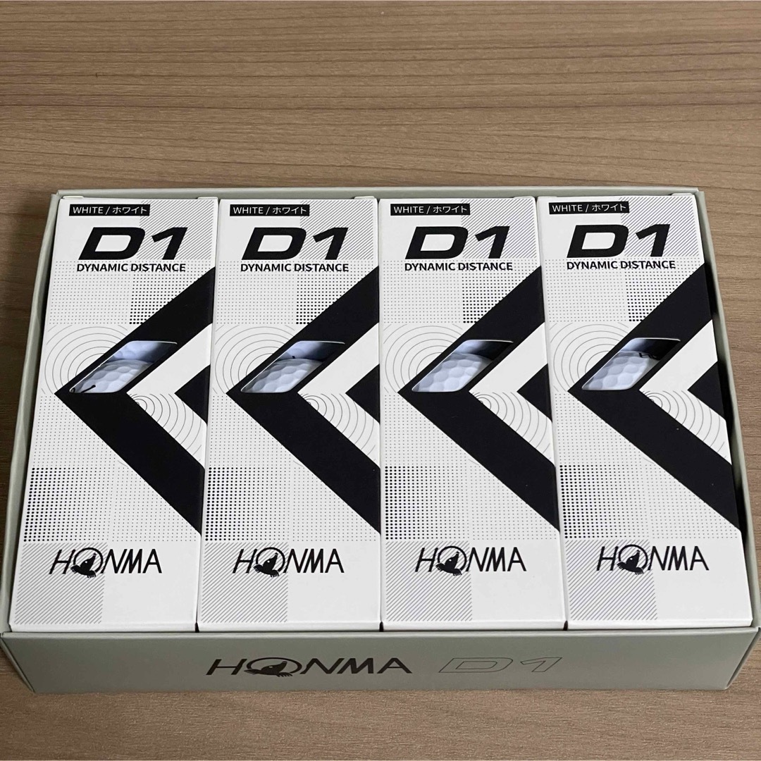 本間ゴルフ(ホンマゴルフ)の新品 HONMA D1 ゴルフボール ホワイト 白 1ダース 12球 スポーツ/アウトドアのゴルフ(その他)の商品写真