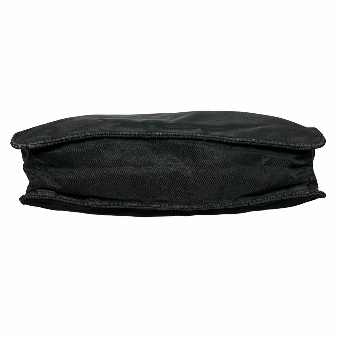 美品✨袋付き PRADA 三角ロゴ アクセサリーポーチ ハンドバッグ ブラック