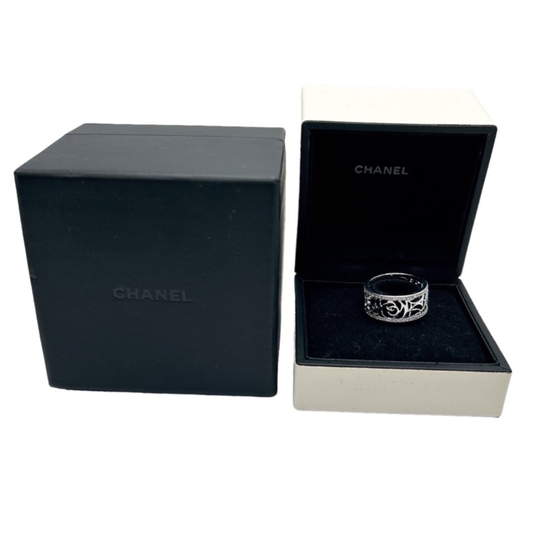 CHANEL(シャネル)の　シャネル CHANEL カメリアダイヤリング ミディアム J3401　#51 750WG、ダイヤモンド ジュエリー レディースのアクセサリー(リング(指輪))の商品写真