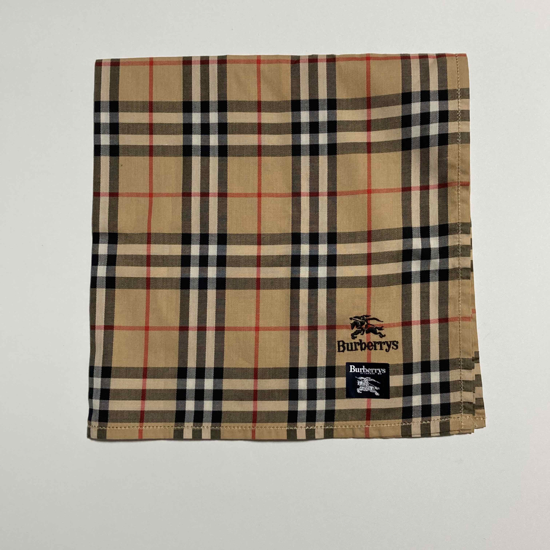 BURBERRY(バーバリー)のBurberrys バーバリー コットン ハンカチ ベージュ チェック レディースのファッション小物(ハンカチ)の商品写真