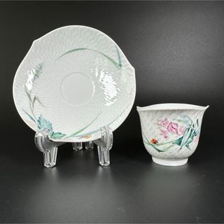 マイセン(MEISSEN)の新品 マイセン 森の声 スイートピー 湯呑み 茶托1セット、1級品(食器)