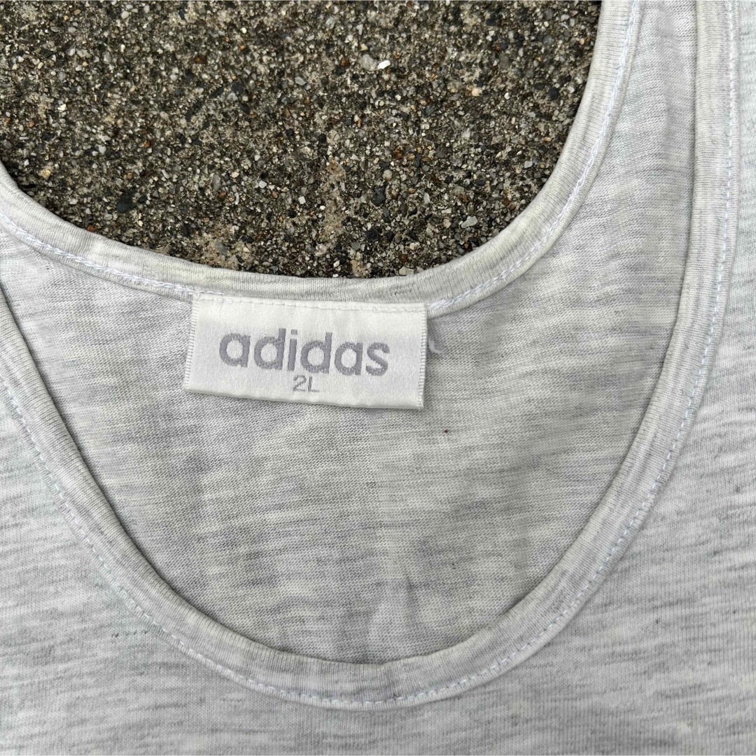 adidas(アディダス)の80s adidas  激レア　タンクトップ　グレーカラー メンズのトップス(タンクトップ)の商品写真