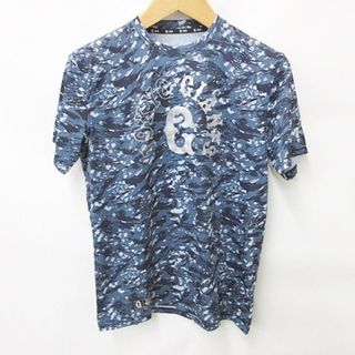 アンダーアーマー(UNDER ARMOUR)のアンダーアーマー Tシャツ 半袖 丸首 ロゴ ジャイアンツ 青 M(Tシャツ/カットソー(半袖/袖なし))