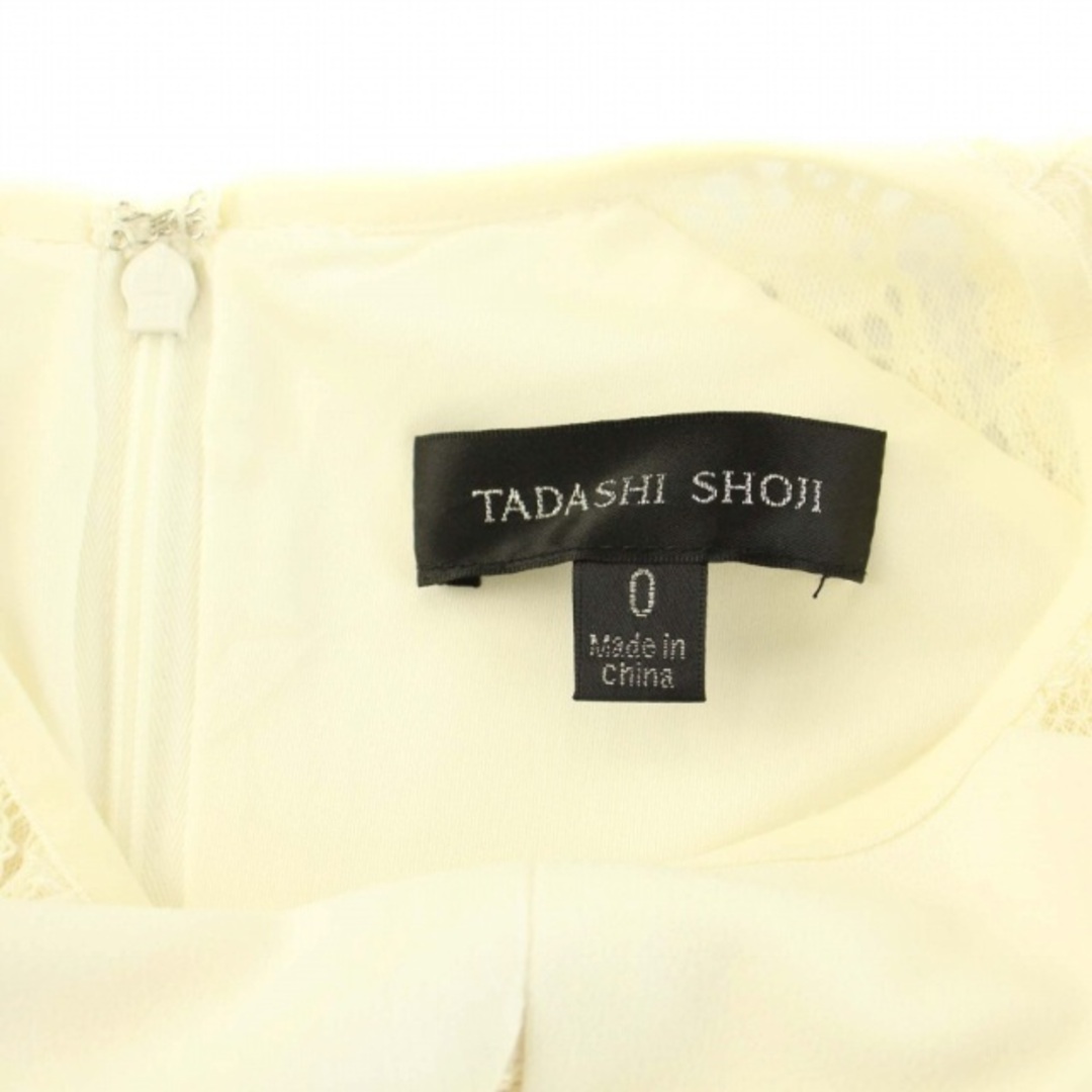 TADASHI SHOJI(タダシショウジ)のタダシショージ クレープジャージーレースパネルドレス ワンピース ひざ丈 半袖 レディースのワンピース(ひざ丈ワンピース)の商品写真