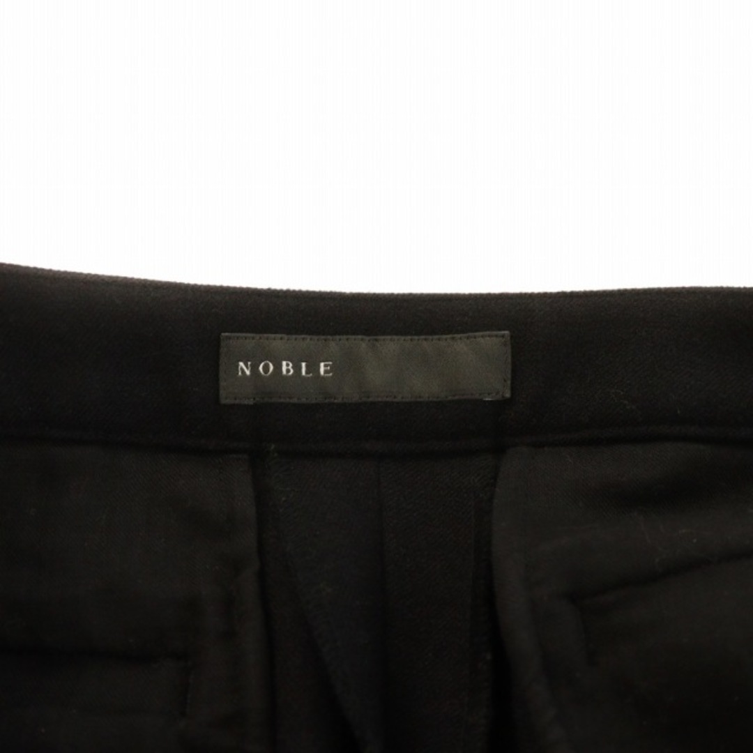 Noble(ノーブル)のノーブル エアレットストレッチステップヘムパンツ テーパードパンツ 黒 レディースのパンツ(その他)の商品写真