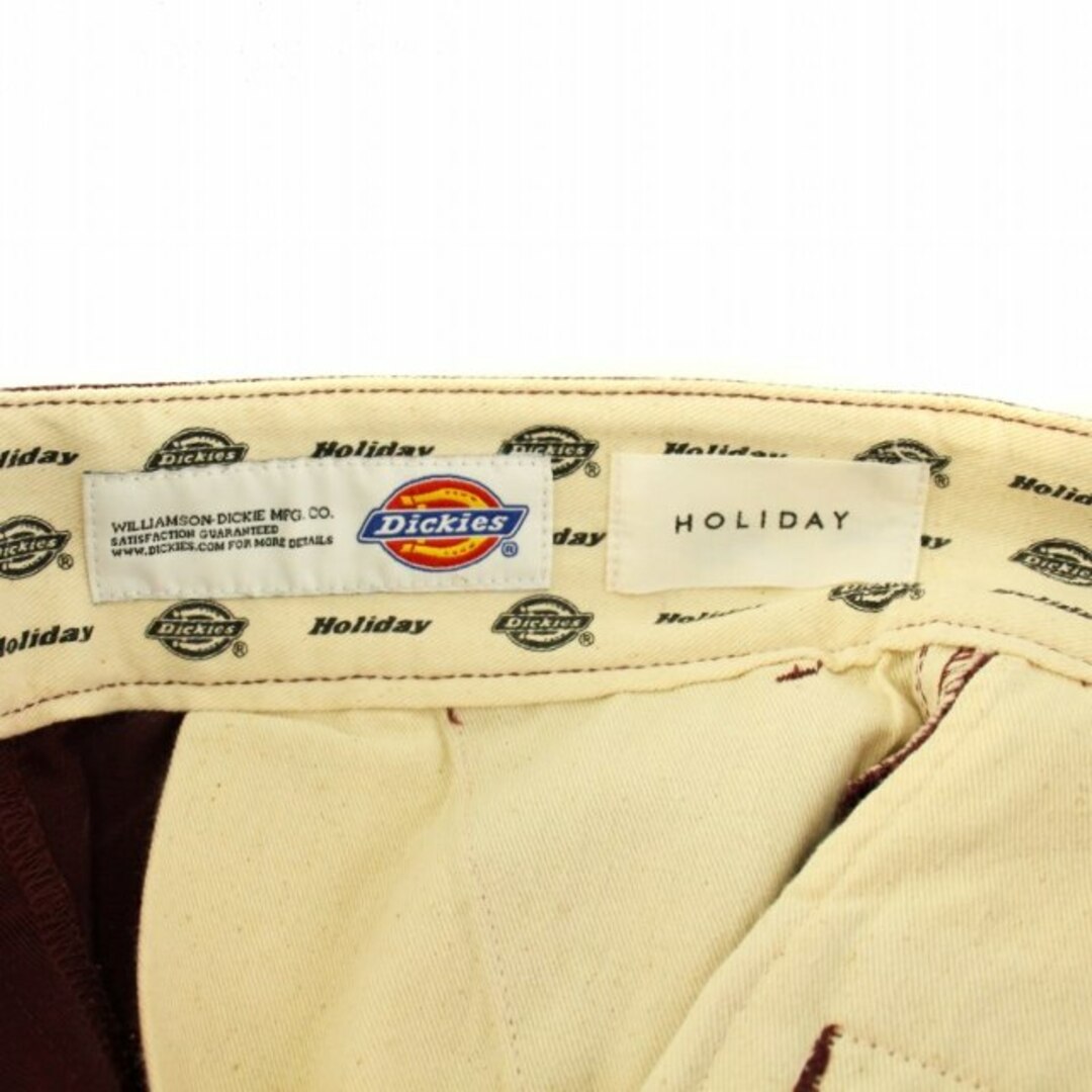 Dickies(ディッキーズ)のディッキーズ HOLIDAY ストレートパンツ レースアップ ボルドー レディースのパンツ(その他)の商品写真