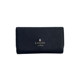 ランバンオンブルー(LANVIN en Bleu)の LANVIN en Bleu ロゴ 4連 キーケース ブラック 黒(キーケース)