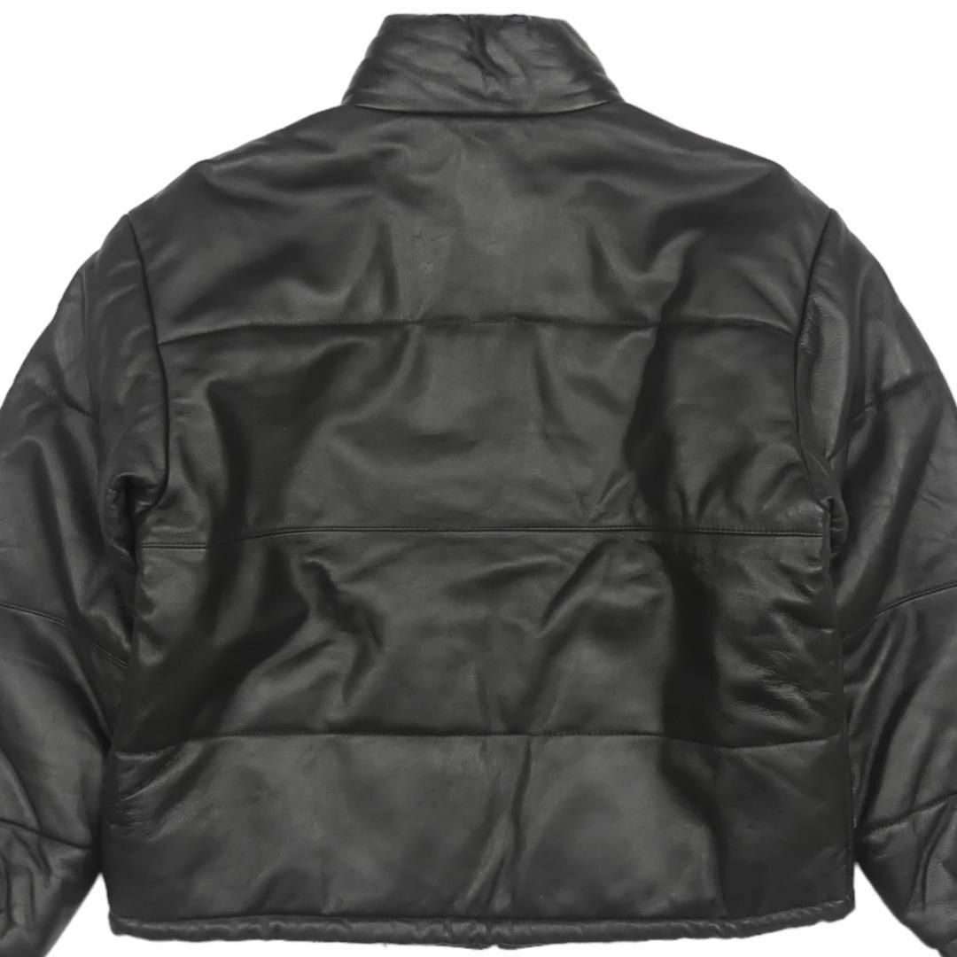 羊革 レザーダウンジャケット 黒 本革 メンズ M 本皮 コート NR3711 メンズのジャケット/アウター(ダウンジャケット)の商品写真