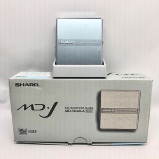 シャープ(SHARP)のSHARP　シャープ　MD-ST600-A　ブルー系　ポータブルMDプレーヤー(ポータブルプレーヤー)