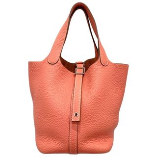 エルメス(Hermes)の【在庫一掃】HERMES エルメス ハンドバッグ ピコタンロックPM 鞄 かばん □P刻印 トリヨン    コーラルピンク シルバー金具 レディース 2012年【中古品】(ハンドバッグ)