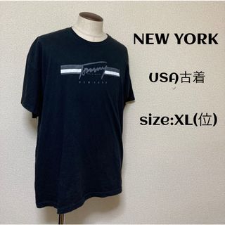 NEW YORK Tシャツ USA輸入古着 XL(位)(Tシャツ/カットソー(半袖/袖なし))