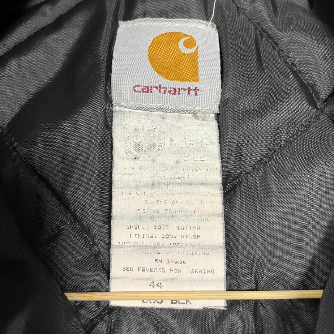 carhartt(カーハート)の90s アメリカ製 カーハート ダックジャケット ブルゾン ブラック 黒 L相当 メンズのジャケット/アウター(カバーオール)の商品写真