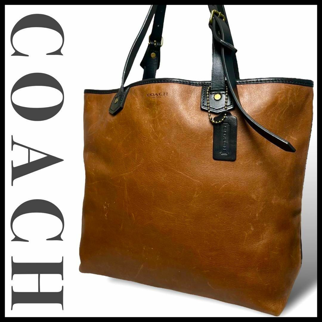 COACH(コーチ)のCOACH コーチ トートバッグ ブリーカー レザー スモール ホールドオール メンズのバッグ(トートバッグ)の商品写真