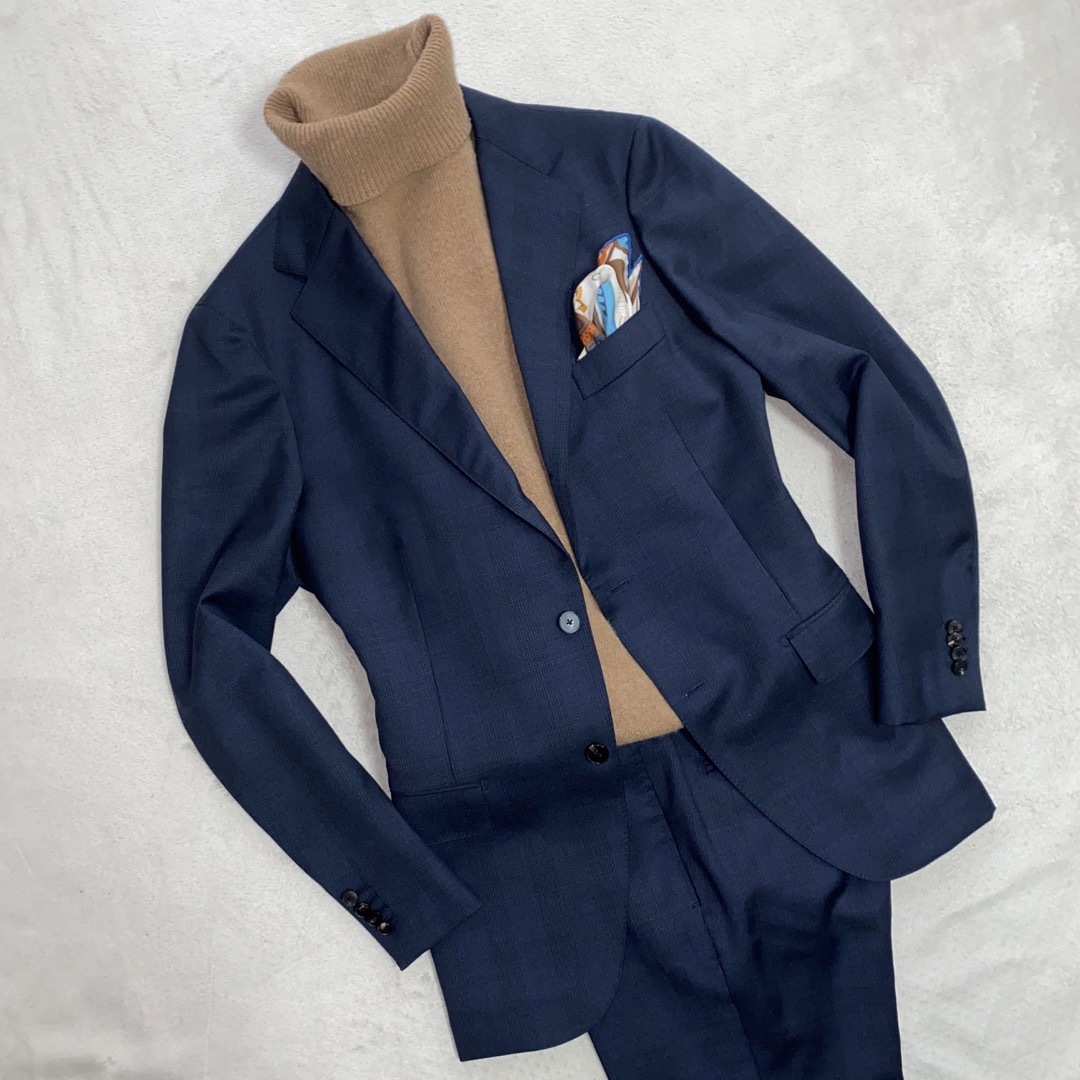 THE SUIT COMPANY(スーツカンパニー)のSUIT COMPANY × CANONICO 美品　高級イタリア生地　L位 メンズのスーツ(セットアップ)の商品写真