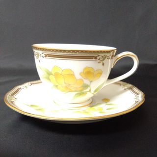 ノリタケ(Noritake)の未使用　ノリタケ　ガラコンテッサ　カップ&ソーサー　１客　Ｎｏ.4(グラス/カップ)