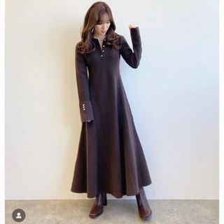 今季完売 KARRY   empire dress 新品　ドット