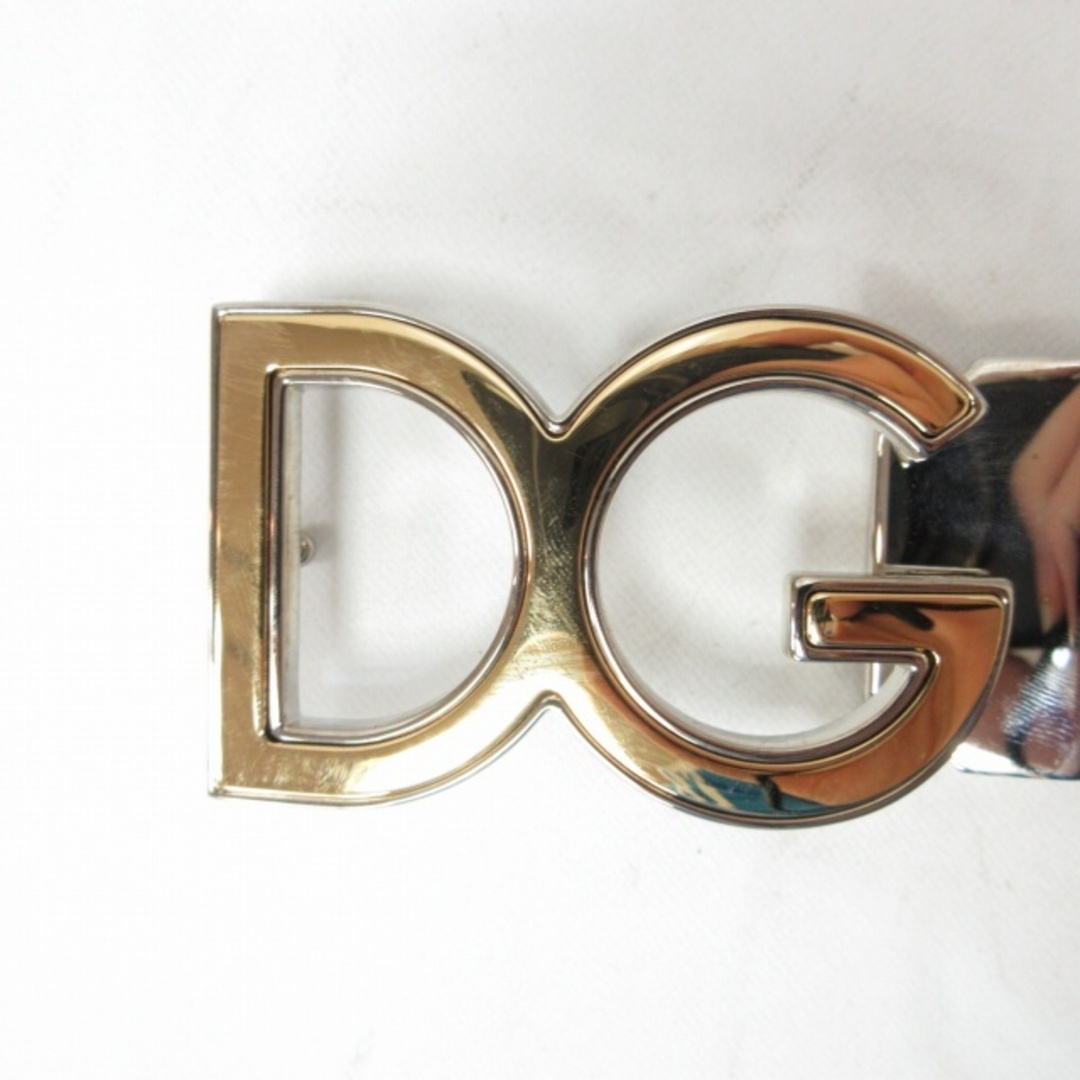 DOLCE&GABBANA(ドルチェアンドガッバーナ)のドルチェ&ガッバーナ ドルガバ レザーベルト バックル DGロゴ 黒 レディースのファッション小物(ベルト)の商品写真