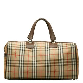 バーバリー(BURBERRY)のバーバリー ノバチェック シャドーホース ボストンバッグ トラベルバッグ 旅行用バッグ キャンバス レディース BURBERRY 【1-0126917】(ボストンバッグ)