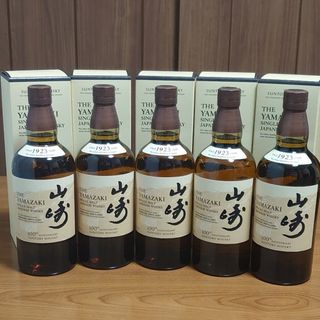 サントリー(サントリー)のサントリー山崎700ml100周年記念ラベル箱付き5本！！(ウイスキー)