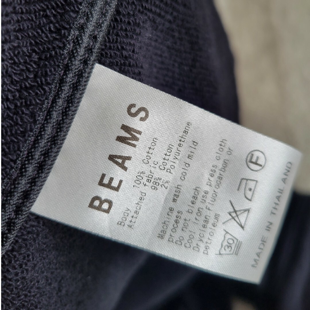 BEAMS(ビームス)のBEAMS 黒 コットン100% フード付き パーカー　トップス　ビームス レディースのトップス(パーカー)の商品写真