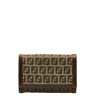 フェンディ(FENDI)のフェンディ ズッキーノ 二つ折り財布 8M0029 キャンバス レディース FENDI 【1-0136431】(財布)