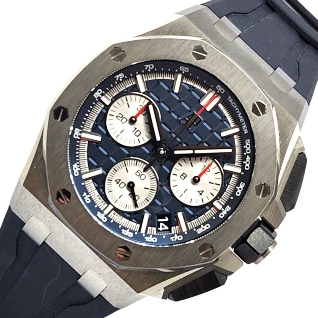 AUDEMARS PIGUET(オーデマピゲ)の　オーデマ・ピゲ AUDEMARS PIGUET ロイヤルオーク オフショア クロノグラフ 26420TI.OO.A027CA.01 ブルー チタン 自動巻き メンズ 腕時計 メンズの時計(その他)の商品写真