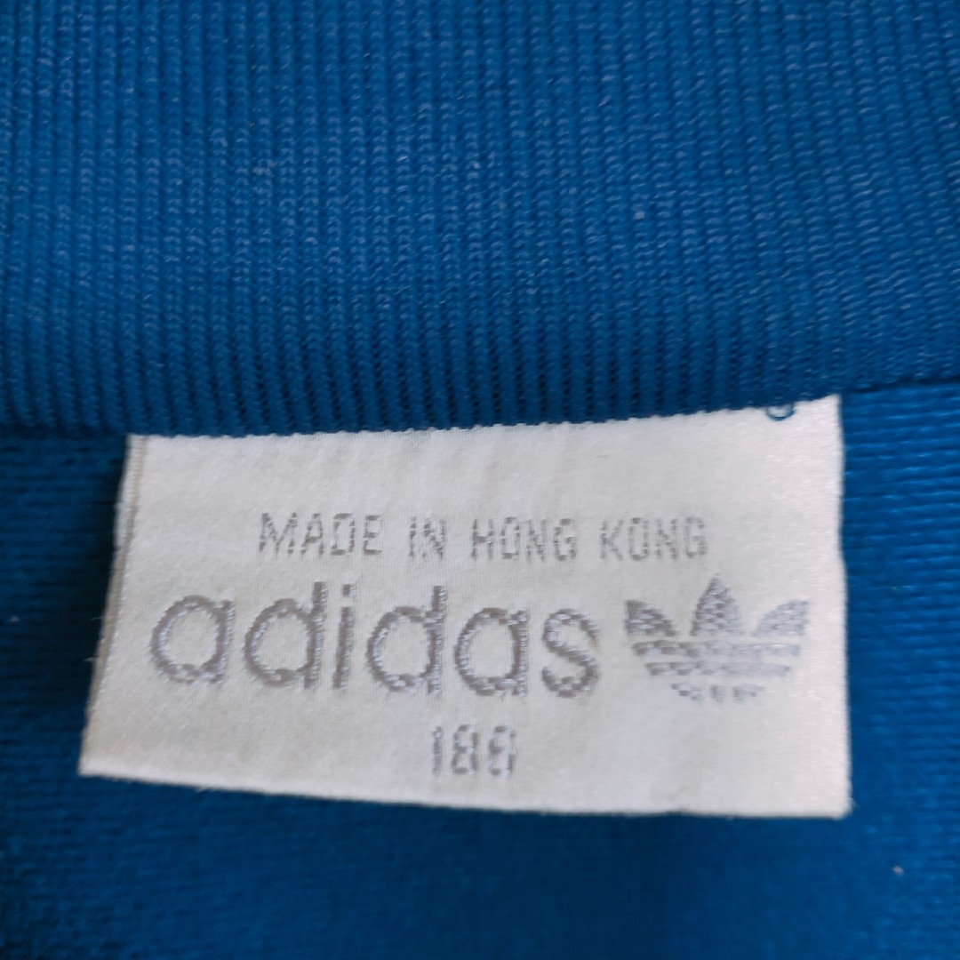 adidas(アディダス)の80s adidas トレフォイルロゴ　トラックジャケット　ジャージ　M メンズのトップス(ジャージ)の商品写真