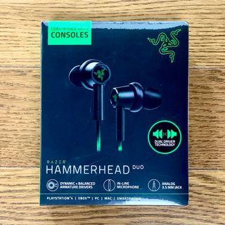 レイザー(Razer)の【新品】Hammerhead. Duo Consol ゲーミングイヤホン(ヘッドフォン/イヤフォン)