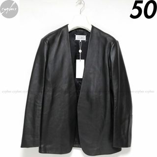 Maison Martin Margiela - 50 新品 17AW メゾンマルジェラ カラーレス レザー ジャケット ブラック