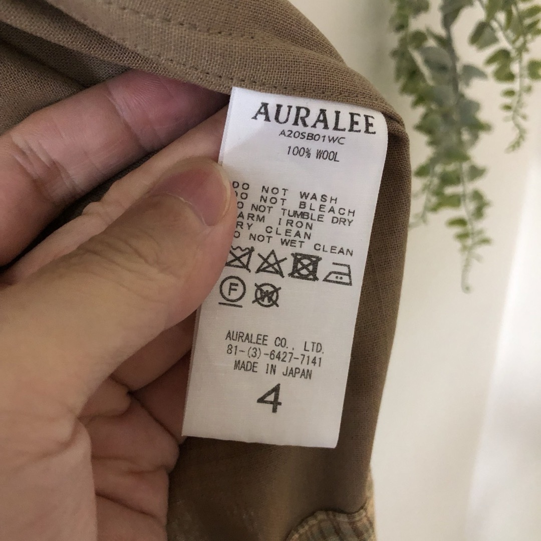 AURALEE(オーラリー)の美品　Auralee チェックブルゾン　サイズ4 メンズのジャケット/アウター(ブルゾン)の商品写真