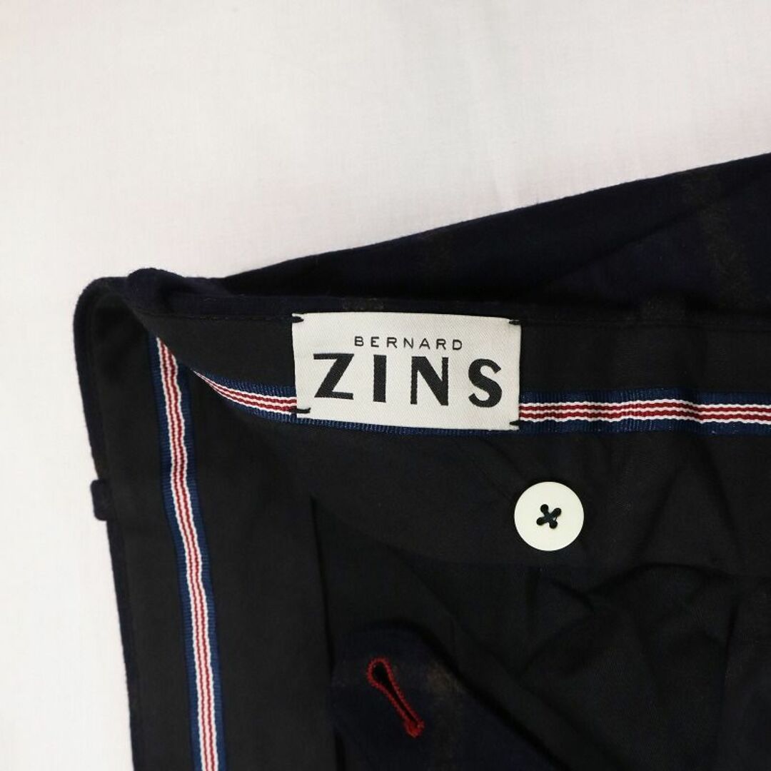 BERNARD ZINS(ベルナールザンス)の美品 大きいサイズ ベルナールザンス ウールスラックスパンツ チェック柄XL相当 メンズのパンツ(スラックス)の商品写真