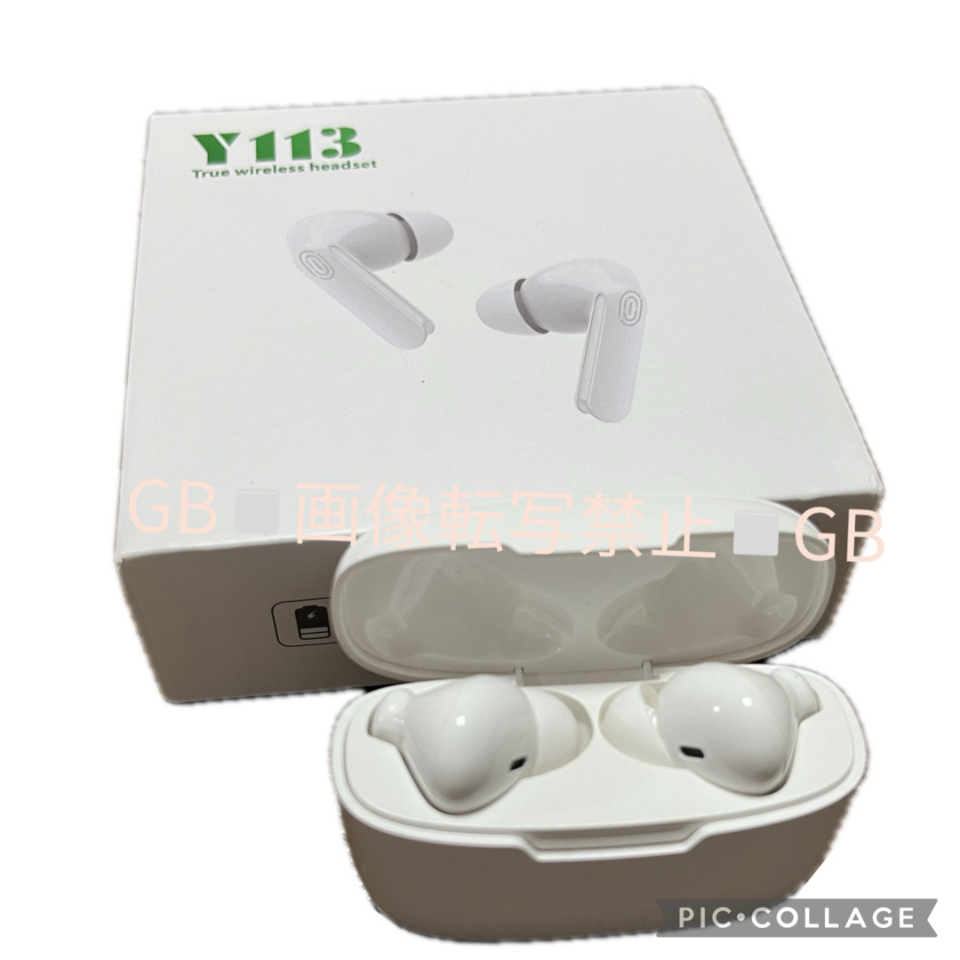 Y113 Bluetooth ワイヤレス　イヤホン　AirPodsモデル スマホ/家電/カメラのオーディオ機器(ヘッドフォン/イヤフォン)の商品写真