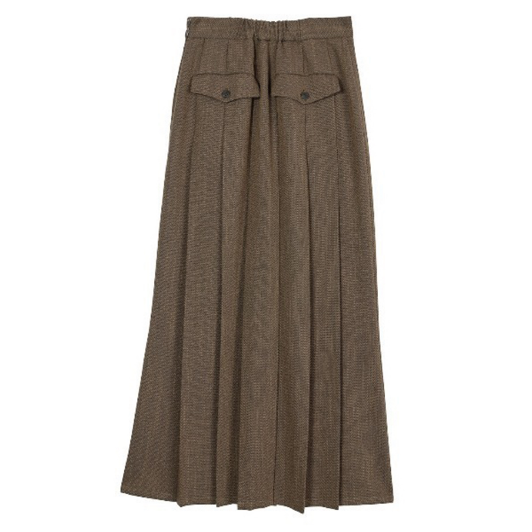 Ameri VINTAGE - HERRINGBONE HEM PLEATS SKIRTの通販 by erk's shop