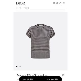 クリスチャンディオール(Christian Dior)のChristian Dior ディオール ショートスリーブ セーター(ニット/セーター)