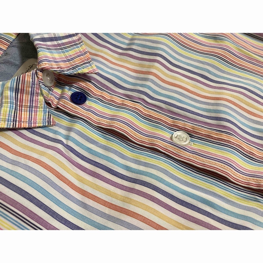 Paul Smith(ポールスミス)の美品！ポールスミス マルチストライプ 100cm Ｙシャツ Paul Smith キッズ/ベビー/マタニティのキッズ服男の子用(90cm~)(ドレス/フォーマル)の商品写真