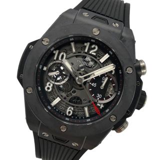 ウブロ(HUBLOT)の　ウブロ HUBLOT ビックバン ウニコ ブラックマジック 441.CI.1170.RX ブラック×シルバー セラミック/ラバーベルト 腕時計 メンズ(その他)