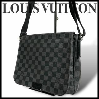 LOUIS VUITTON - 美品✨ルイヴィトン ダミエグラフィット ディストリクトPM メッセンジャーバッグ