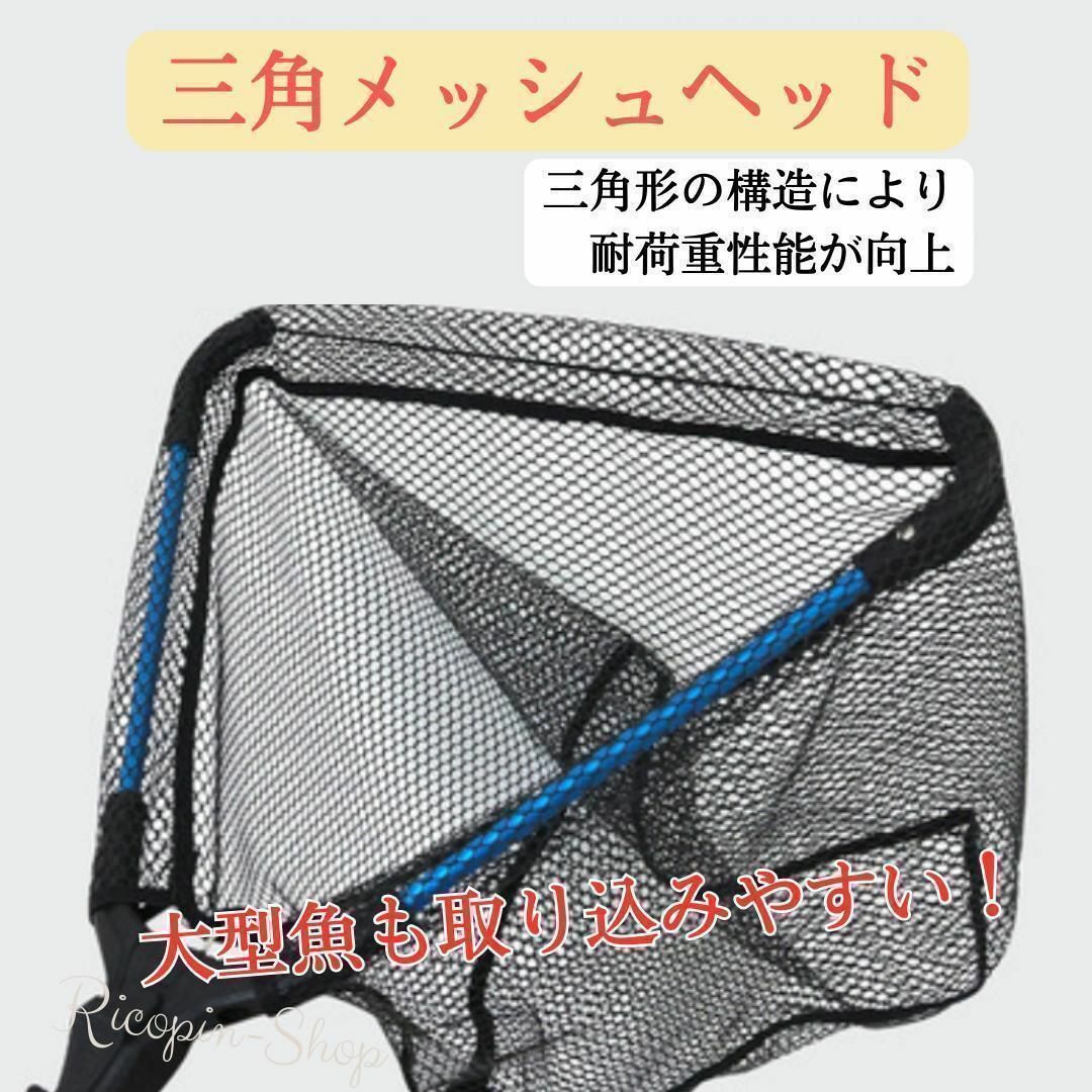 3m 玉網 ランディングネット 青 伸縮式  タモ網  釣り   釣り具　ブルー スポーツ/アウトドアのフィッシング(その他)の商品写真