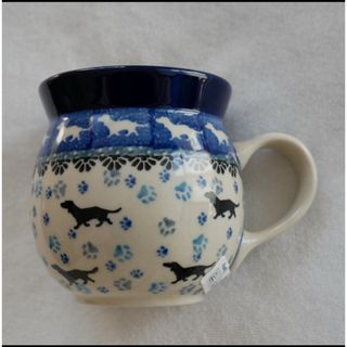 ポーリッシュポタリー(Polish Pottery)の【ぐうしゃん様専用】【レア柄！】イヌ柄カップ　ポーリッシュポタリー / ボレスワ(食器)