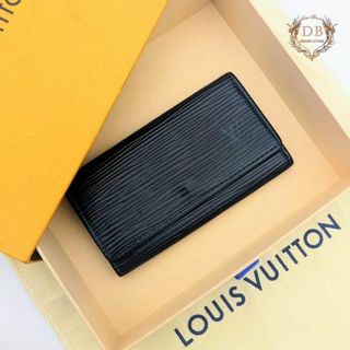 ルイヴィトン(LOUIS VUITTON)のルイヴィトン エピ ミュルティクレ4 ブラック ノワール キーケース ゴールド(キーケース)