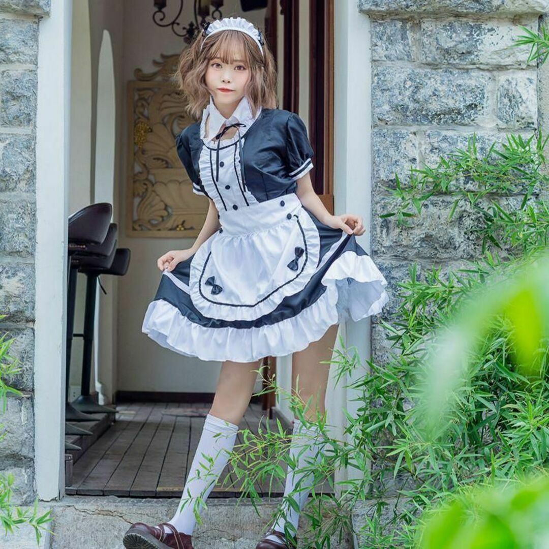 メイド服 メイドコスプレ L◇コスプレ イベント ハロウィン◇可愛い