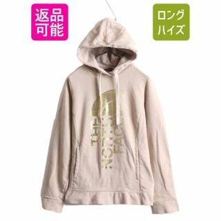 ザノースフェイス(THE NORTH FACE)のノースフェイス プリント スウェット フード パーカー レディース S / The North Face トレーナー 裏起毛 プルオーバー アウトドア 2トーン(パーカー)