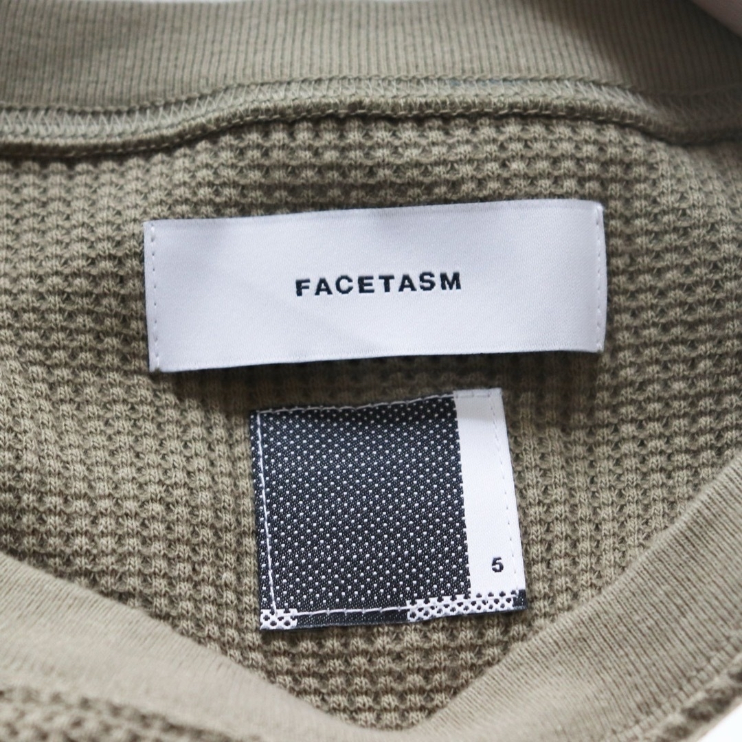 FACETASM(ファセッタズム)の《ファセッタズム》新品 ビッグロゴ アシンメトリーレイヤードシャツ 5(XXL) メンズのトップス(シャツ)の商品写真