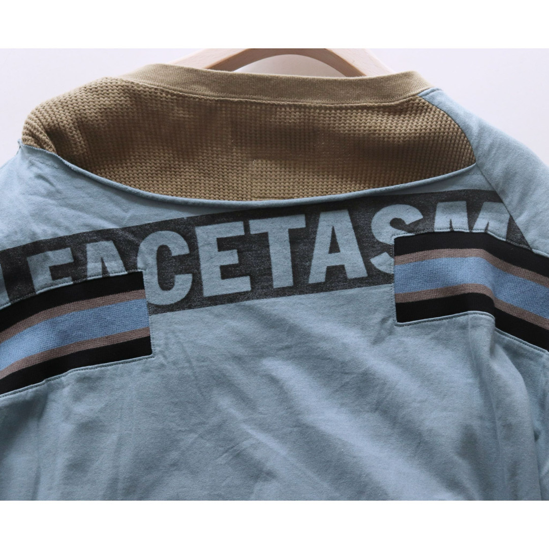 FACETASM(ファセッタズム)の《ファセッタズム》新品 ビッグロゴ アシンメトリーレイヤードシャツ 5(XXL) メンズのトップス(シャツ)の商品写真