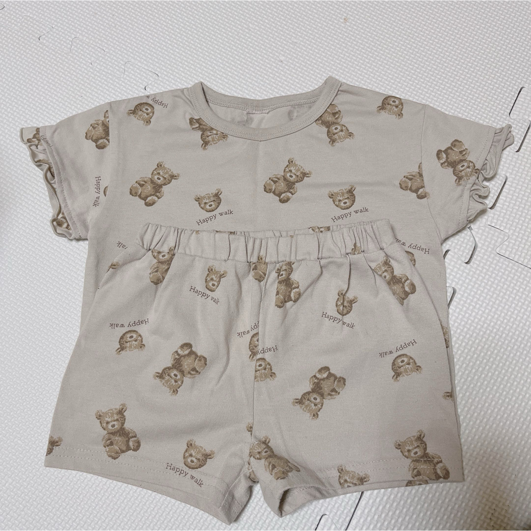 西松屋(ニシマツヤ)のくま上下ｾｯﾄ キッズ/ベビー/マタニティのキッズ服女の子用(90cm~)(パジャマ)の商品写真