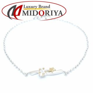 スタージュエリー(STAR JEWELRY)のSTAR JEWELRY スタージュエリー シューティングスター ブレスレット クリスタル シルバー925 xK18YG イエローゴールド /291290【中古】【BJ】(ブレスレット/バングル)