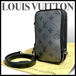 ルイヴィトン(LOUIS VUITTON)の✨新品同様✨ ルイヴィトン ダブルフォンポーチ エクリプス モノグラム リバース(ショルダーバッグ)