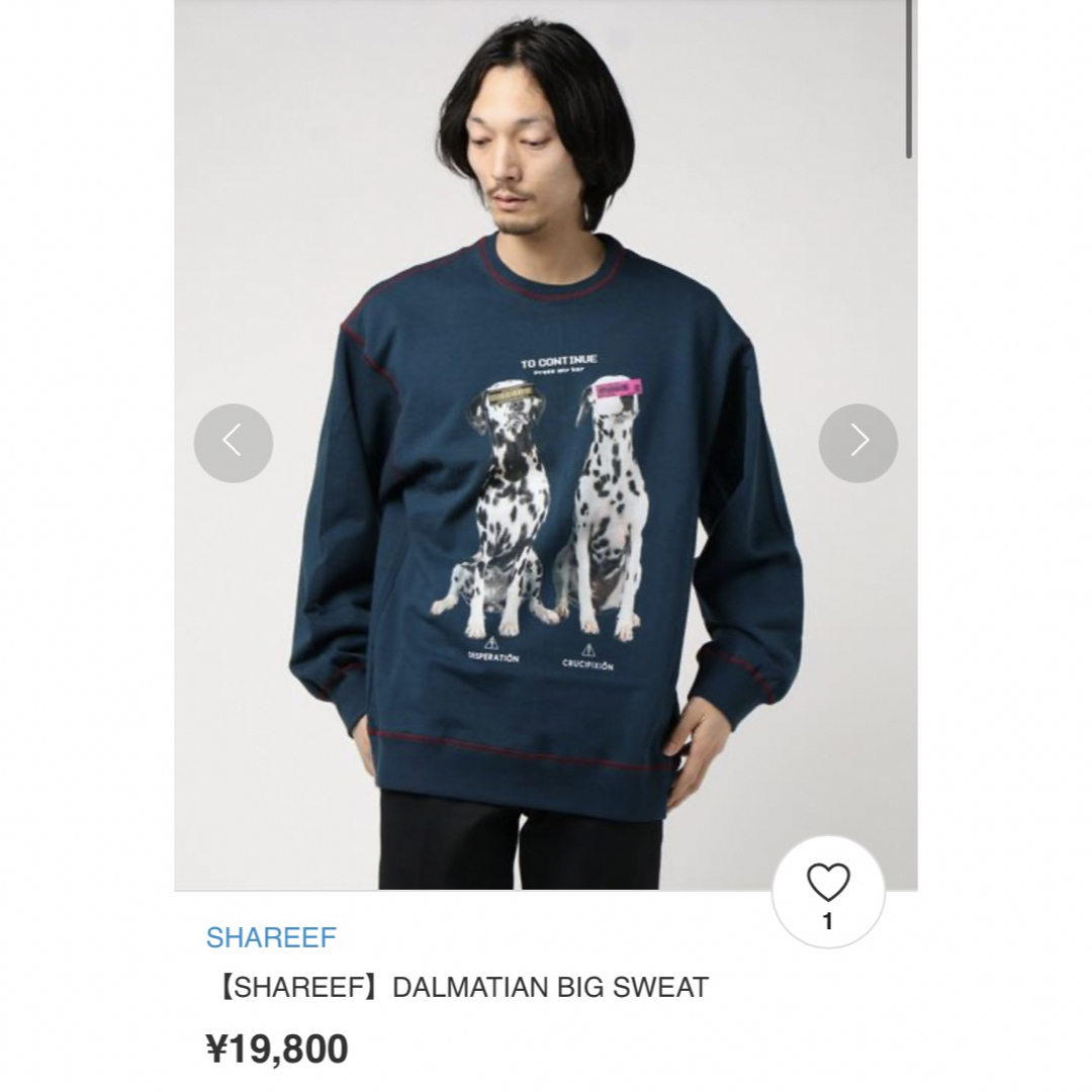 SHAREEF - 【人気】SHAREEF シャリーフ “DALMATIAN” BIG SWEATの通販